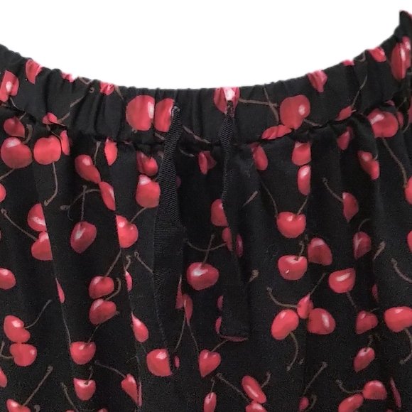 Crewcuts Cherry Print Cotton Ruffle Skirt - Picture 2 of 4